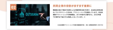 民間企業の役割がますます重要に