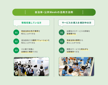 自治体・公共Weekの活用方法例