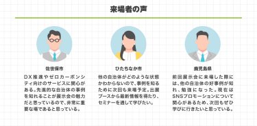 来場者の声