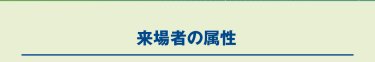 来場者の属性