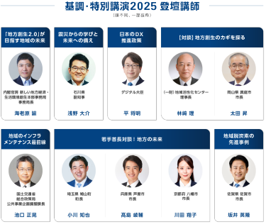 基調・特別講演2025登壇講師