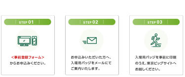 ご来場の流れ